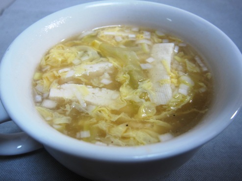 白菜と卵のスープ（B）