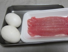 卵の肉巻き　材料