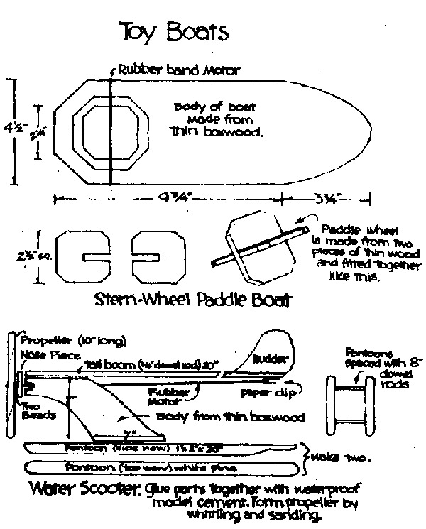 toy boat plans
