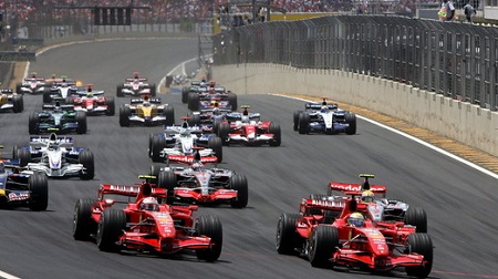 2007年F1ブラジルGPのスタート