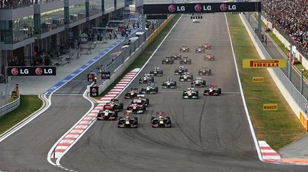 2012年F1韓国のスタート