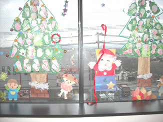 ようこそきらきらひろばへ 12月の窓飾り 12月の講座 イベント