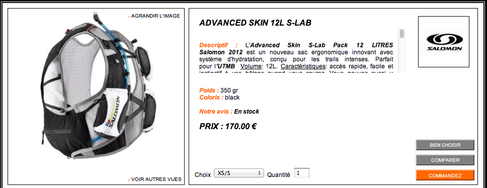 たかが駆けっこ、されど駆けっこ。 Salomon Advanced Skin S-LAB 12L 海外通販で買ってみた 〜購入編〜