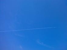 とまの気ままな日記-飛行機雲
