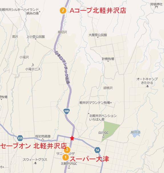 北軽井沢マップ01